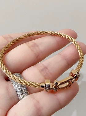 FRED斐登18k玫瑰金手链