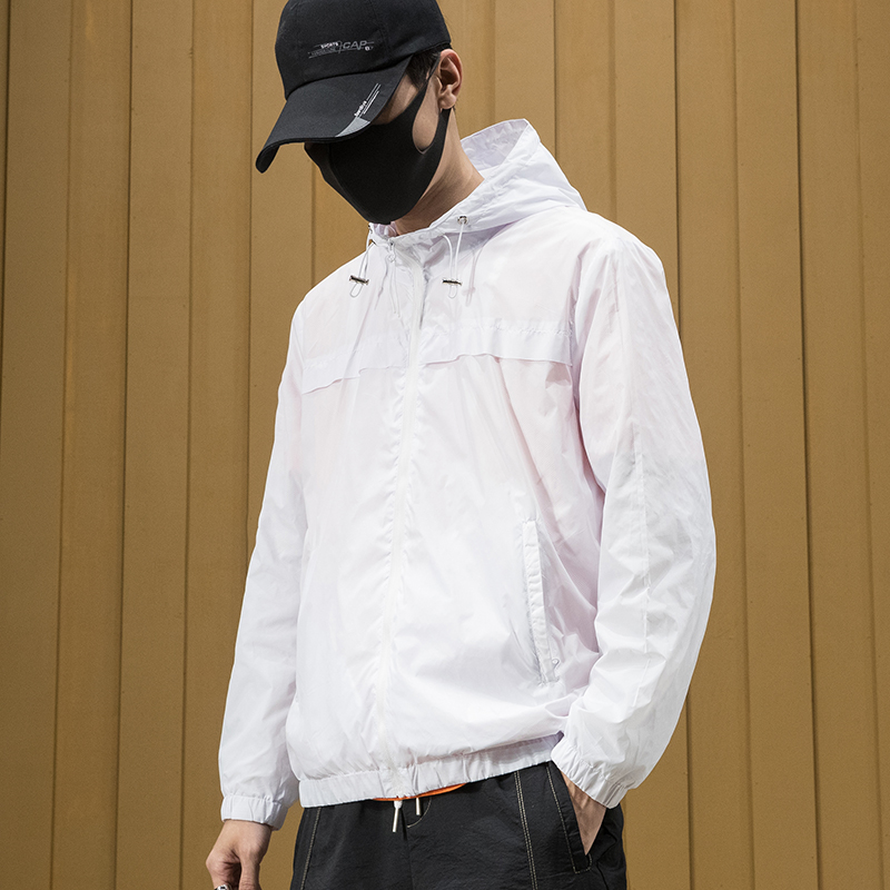 男夏季户外钓鱼防紫外线风衣防晒服 拉佧风衣