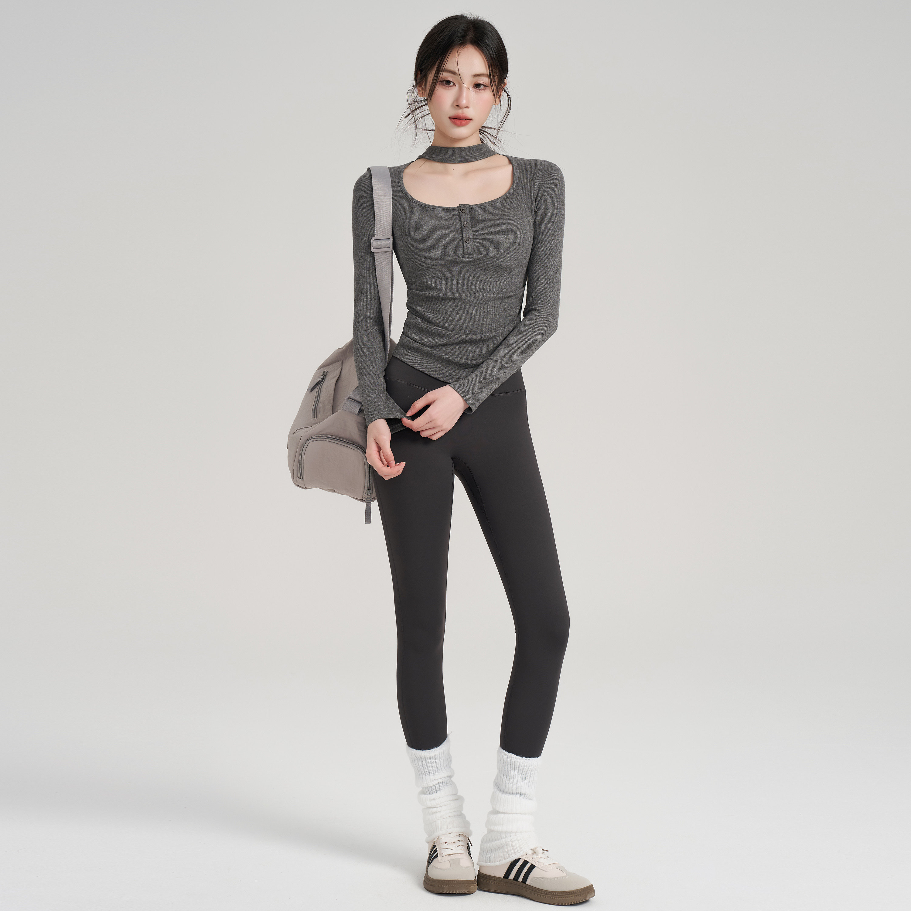 岚纹新款普拉提瑜伽服套装女带胸垫健身上衣跑步运动长袖t恤秋冬,淘宝优惠券,粉丝福利购,淘宝优惠卷