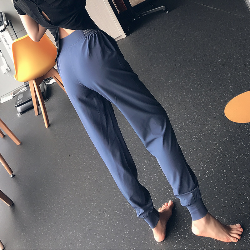 岚纹显瘦运动女高腰训练收口小脚裤 岚纹运动长裤