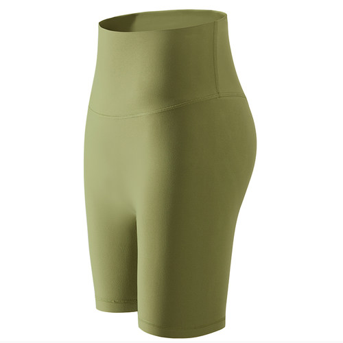 岚纹运动短裤女紧身夏季跑步提臀健身无痕打底三分裤训练瑜伽热裤 - 图3