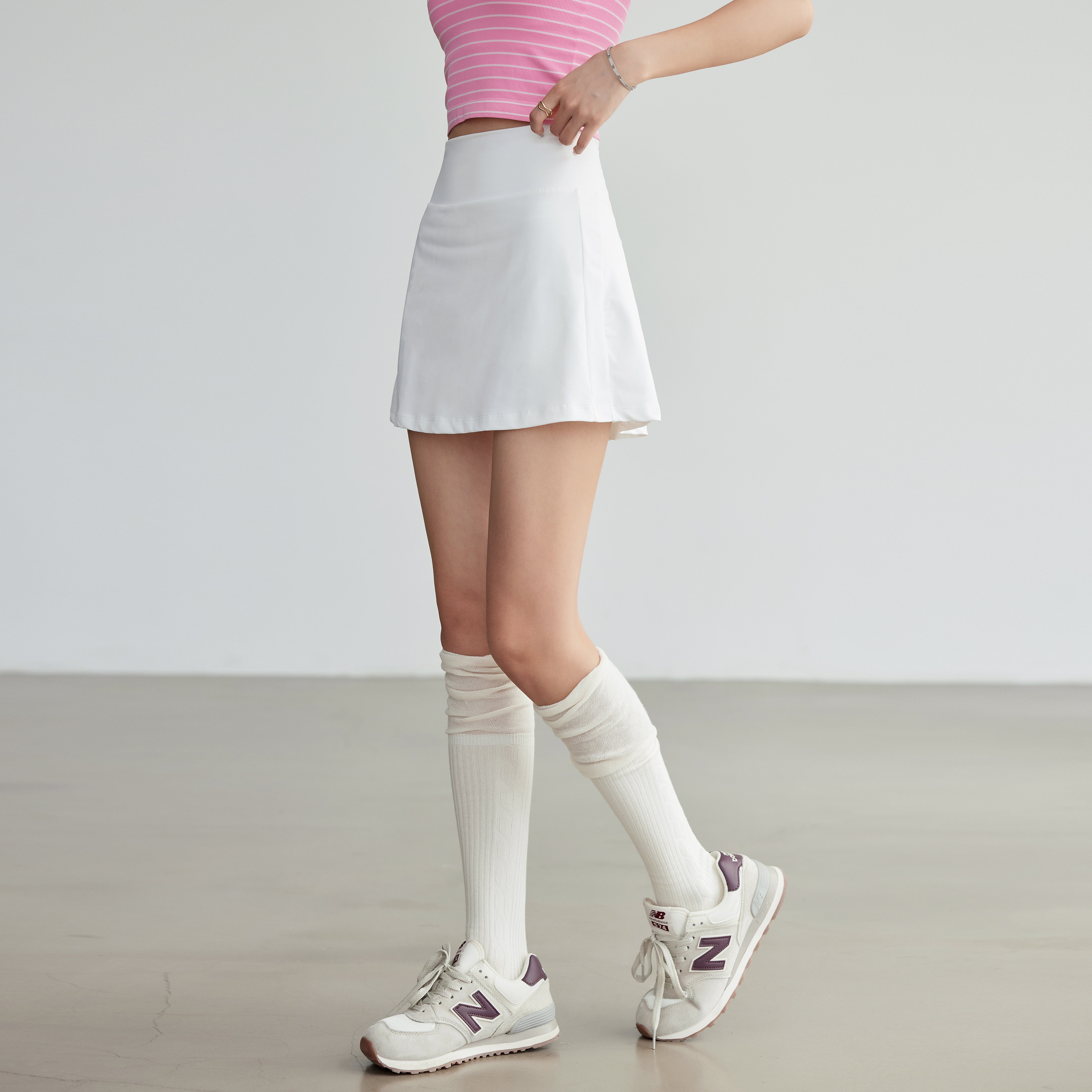 岚纹防走光A字网球裙女透气跑步健身训练运动半身裙瑜伽服套装夏,淘宝优惠券,粉丝福利购,淘宝优惠卷