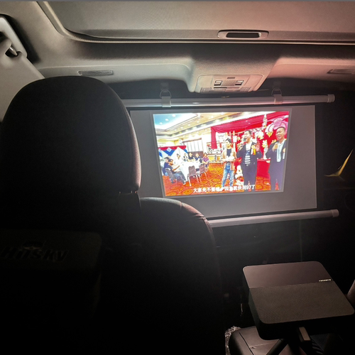 车载投影仪幕布便携户外车内宿舍儿童护眼30寸40寸50寸60寸简易壁挂幕布移动免打孔可移动挂环高清投影幕布 - 图1