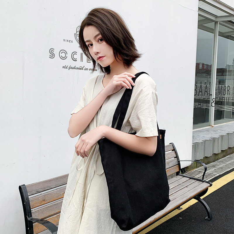 女2021年新款单肩大容量简约帆布包 umitbenan女士包袋