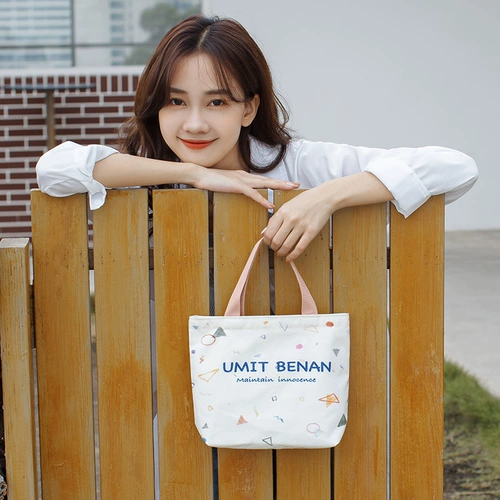 Льняная сумка для выхода на улицу, милый шоппер для отдыха, маленький тканевый мешок