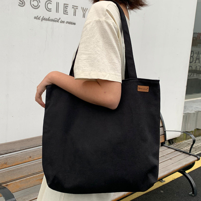 女2021年新款单肩大容量简约帆布包 umitbenan女士包袋