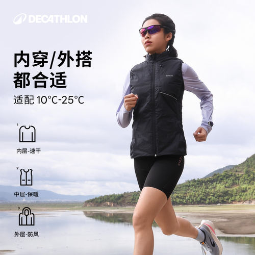 迪卡侬半拉链速干衣春秋长袖运动上衣T恤新款运动衣训练服RFP4 - 图3