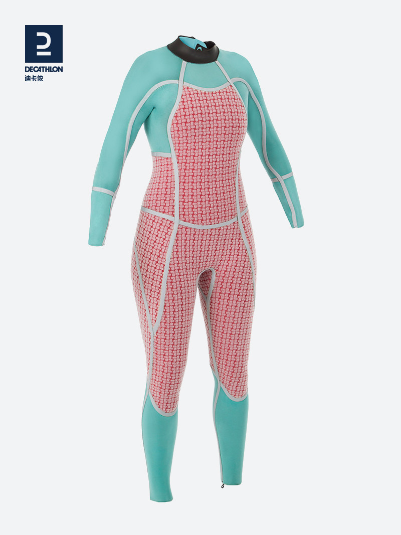 迪卡侬冲浪服成人男女连体防晒长袖潜水服温泉帆板风筝冲浪IVL6_虎窝淘