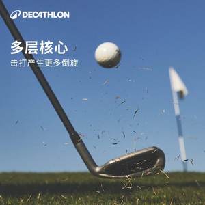 迪卡侬高尔夫球双层球基础入门练习场正品球室内室外CSR6