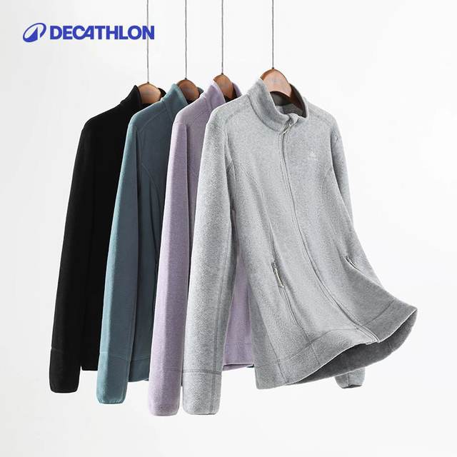 ເສື້ອກັນໜາວ Decathlon ເສື້ອຢືດ cardigan ຂົນສັດ