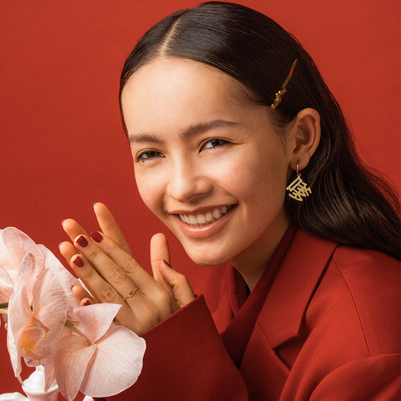 系列赵丽颖同款国潮吉祥字个姓耳环单只 薇娅推荐 OOAK2020 系列赵丽颖同款国潮吉祥字个姓耳环单只 薇娅推荐 OOAK2020