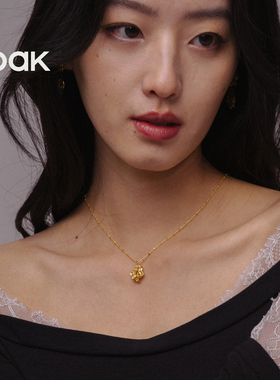 OOAK列维斯蕾丝系列裙摆项链金色气质锁骨链叠戴轻奢百搭经典款