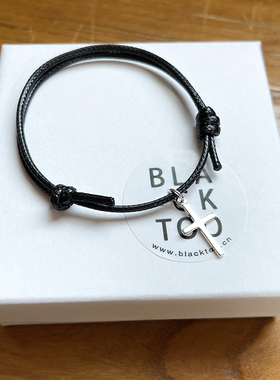 情侣925银蜡绳简约手链