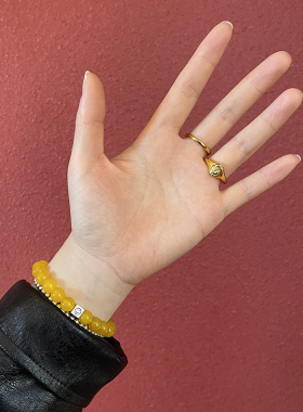 情侣钛钢街头潮流指环美元符号