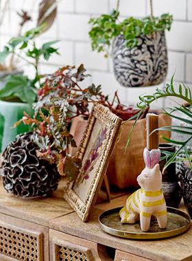 瑞典进口直邮Bloomingville小猫烛台北欧摆件创意动物可爱陶器2件