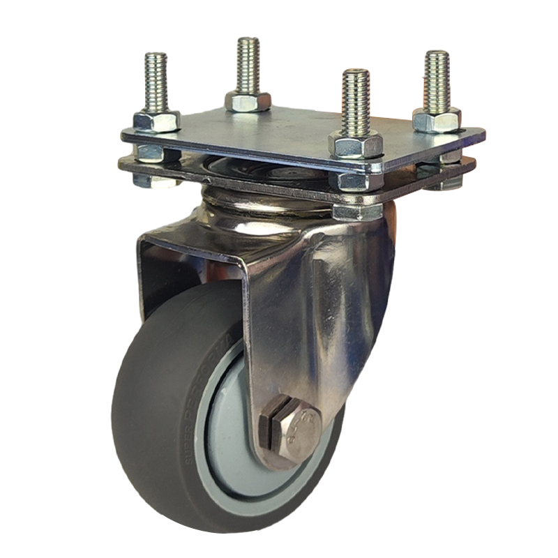 304不锈钢万向轮底盘焊接铁板4寸5寸6寸8寸通用脚轮底板连接底板 - 图2