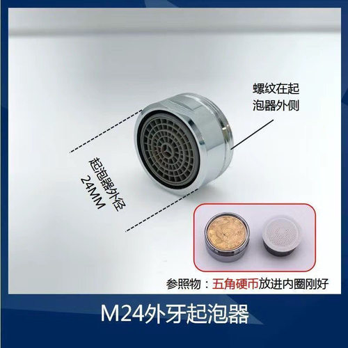 通用水龙头起泡器内芯防溅头过滤网嘴发泡器冷热水出水嘴配件大全 - 图0