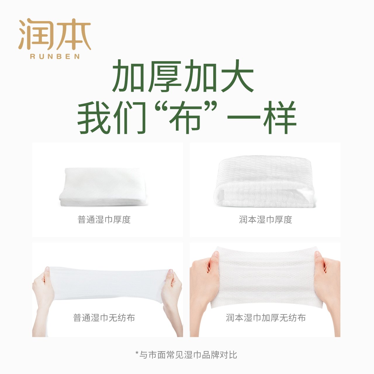 润本手口湿巾纸便携随身装迷你小包 润本润峰湿巾