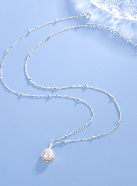 淡水珍珠项链高级感简约气质百搭
