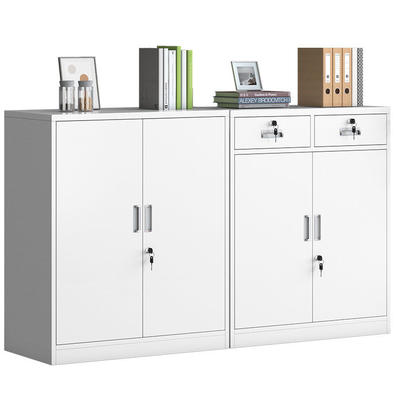 铁皮柜办公室文件柜带锁抽屉财务资料小矮柜家用收纳储物工具柜子,淘宝优惠券,粉丝福利购,淘宝优惠卷