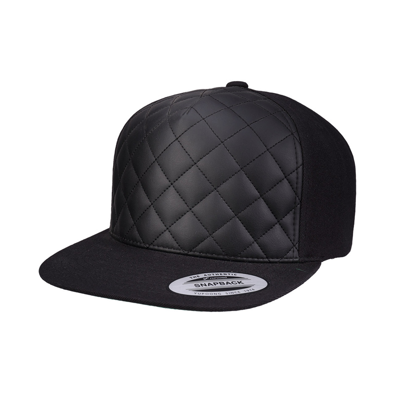 FLEXFIT经典系列棒球帽仿真皮进口休闲嘻哈帽黑色平檐帽子 清仓 - 图3