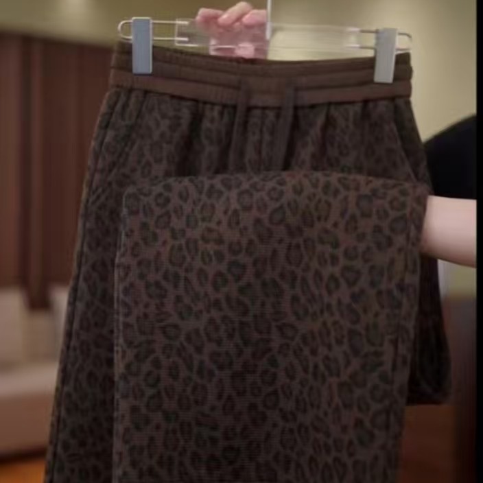 秋冬保暖冬季华夫格高腰休闲裤网红休闲加厚长裤宽松,淘宝优惠券,粉丝福利购,淘宝优惠卷