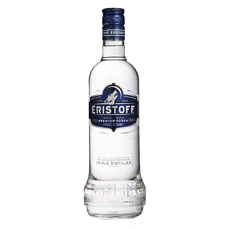 法国进口洋酒ERISTOFF VODKA 皇太子伏特加 傲士度夫伏特加 基酒 - 图0