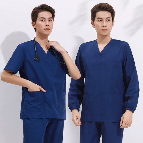Униформа врача подходит для мужчин и женщин, униформа медсестры, тонкий летний лонгслив