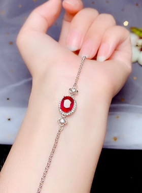 纯银手链空托流行百搭