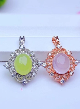 银女时尚新款S925吊坠空托银托