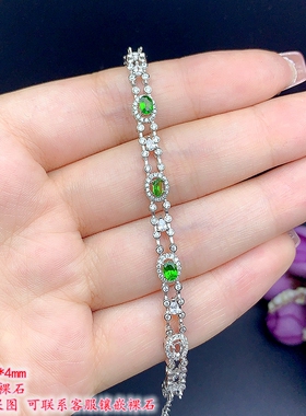 S925银群镶时尚百搭款可diy