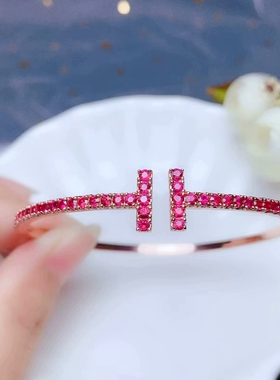 新款银豪华款群镶手镯S925空托