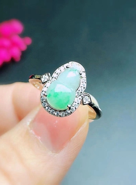 纯银葫芦戒指空托时尚网红流行款