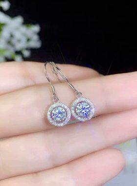 空托圆5mm可镶嵌莫桑钻裸石耳环