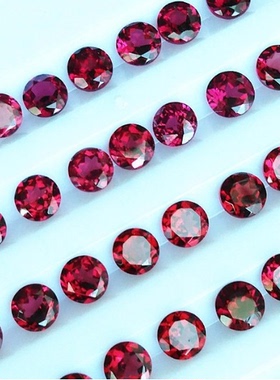 天然美铝石榴石裸石椭圆圆形圆3圆4圆5圆6 3*5 4*6 5*7 6*8 3*4