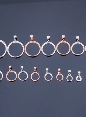 s925银包吊坠16*16空托