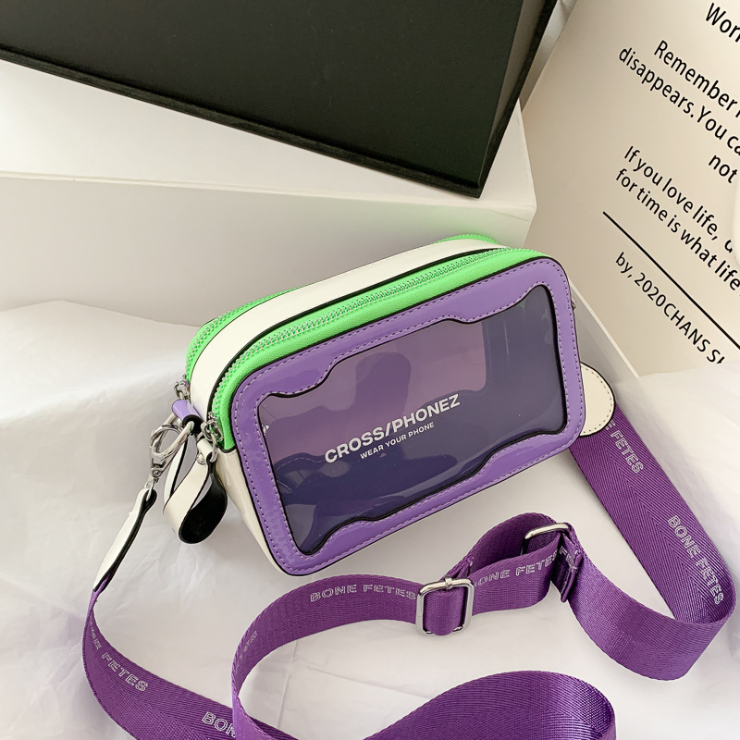 透明小方包女 2025新款百搭单肩斜挎包小包包果冻包韩版ins化妆包,淘宝优惠券,粉丝福利购,淘宝优惠卷