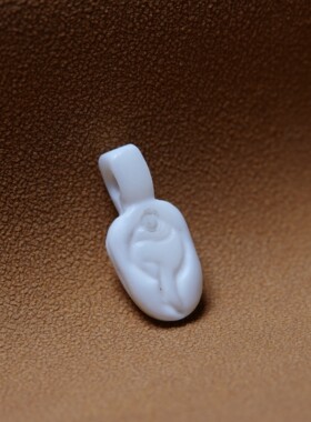 雪域白法螺卡子念珠侧挂藏式文玩纯手工DIY佛珠计数手串随身