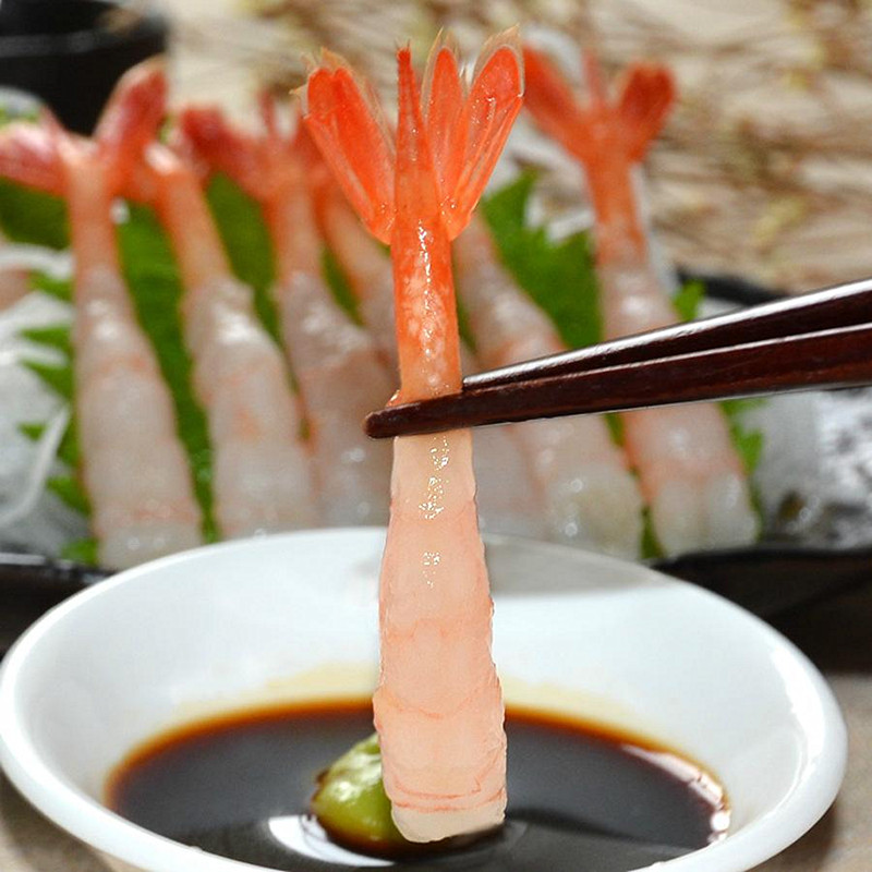日式料理食材 去壳北极甜虾75克一板30尾 刺身食材 30个装 - 图1