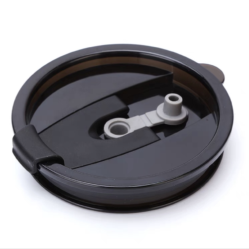 透明杯盖通用水杯配件透明防尘防漏可插吸管密封硅胶吸管食品级 - 图1