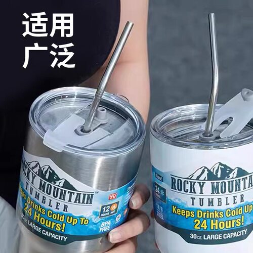 杯盖儿童牛奶杯专用吸管通用杯盖吸管杯盖子配件玻璃硅胶食品级 - 图3