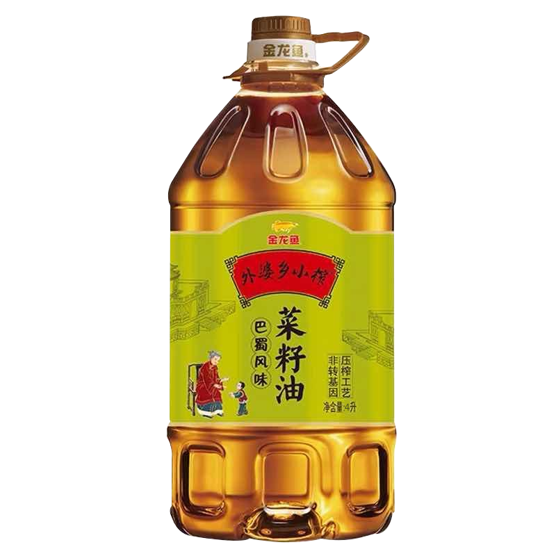 金龙鱼食用油非转基因菜籽油巴蜀风味菜籽油5.1L外婆乡小榨菜籽-图3