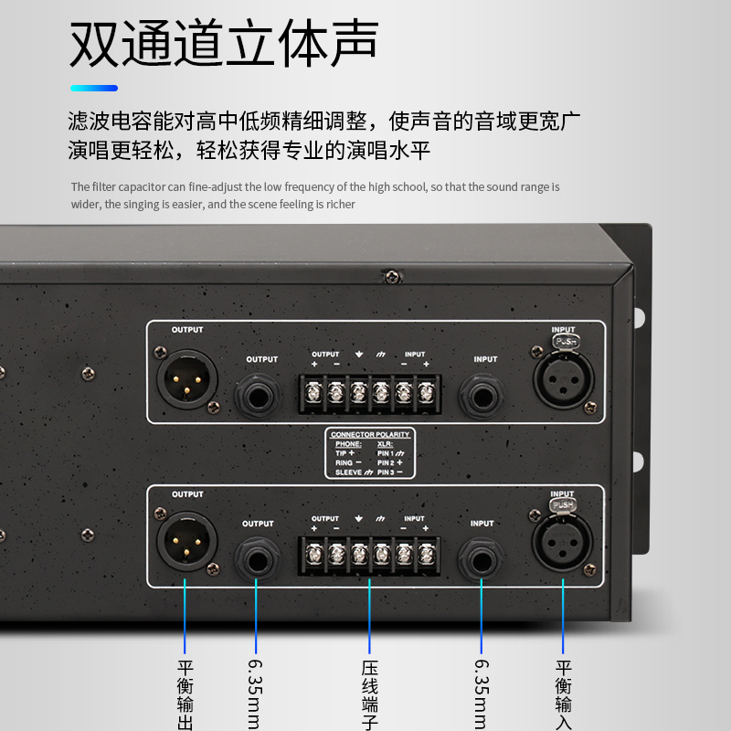 TKL 231 专业均衡器家用发烧立体声音响频谱调音EQ双31段演出降噪 - 图3