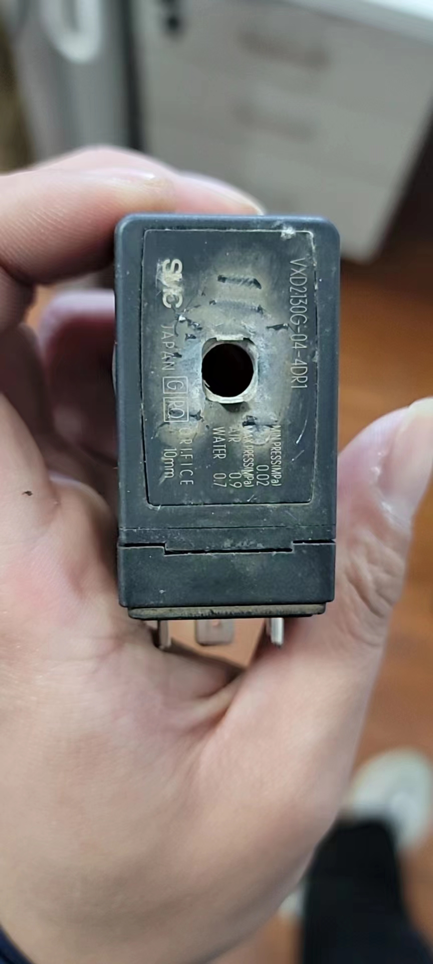 VXD2130G-04-4DR1进水电磁阀10mm代替VXD232FZ1G不锈钢底座铜底座 - 图0