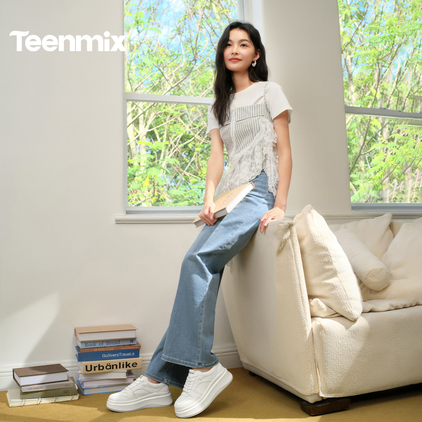 天美意白月光小个子厚底增高小白鞋运动板鞋女休闲鞋2026春季新款,淘宝优惠券,粉丝福利购,淘宝优惠卷