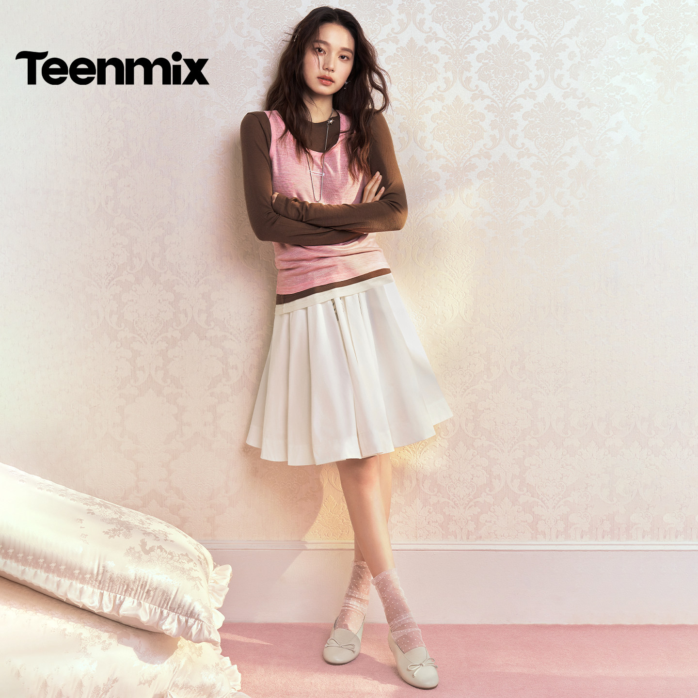 天美意蝴蝶结芭蕾浅口单鞋平底鞋女软底小皮鞋2026春新款KM115AQ6,淘宝优惠券,粉丝福利购,淘宝优惠卷