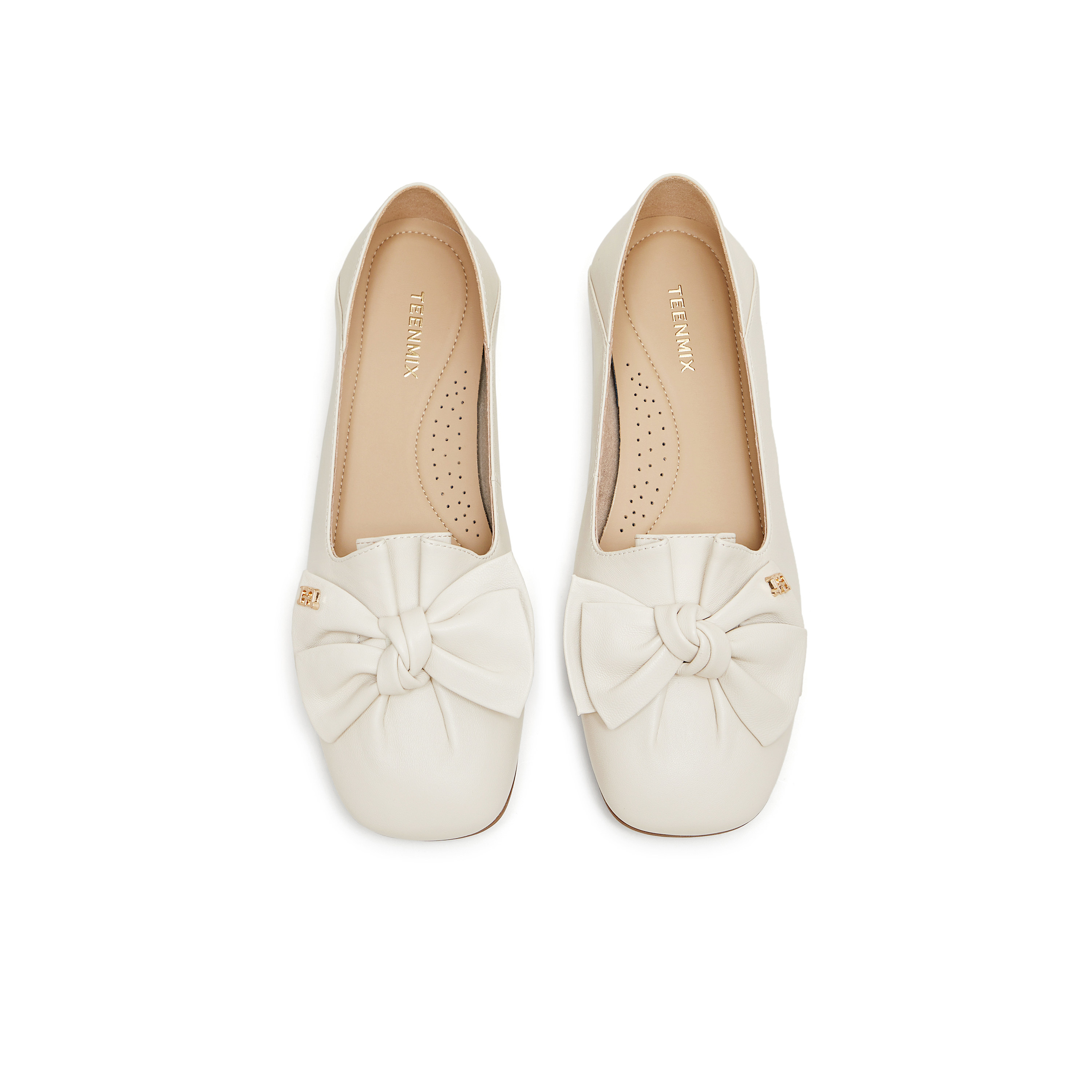 天美意蝴蝶结甜美平底浅口单鞋女一脚蹬小皮鞋2026春新款CRR46AQ6,淘宝优惠券,粉丝福利购,淘宝优惠卷