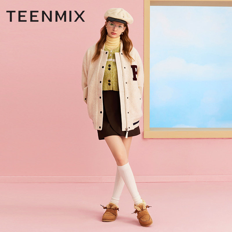  天美意teenmix时尚雪地靴