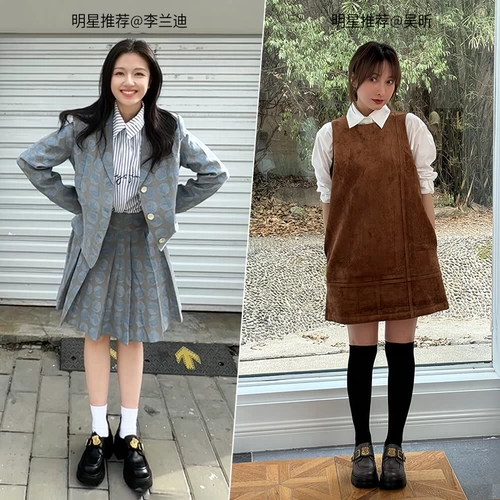 Новые женские кожаные туфли Tianmeiyi Crazy Zootopia от Wu Xuani на толстой подошве и увеличенной подошве из плюща