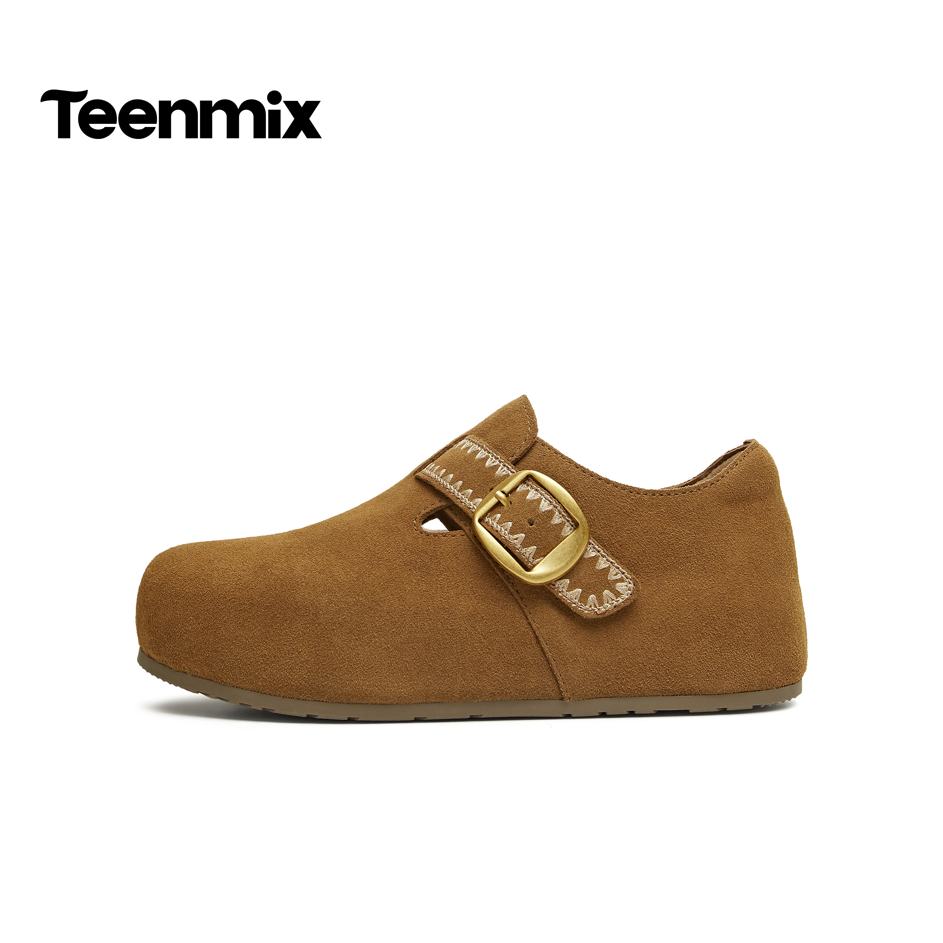 天美意复古厚底全包勃肯鞋女一脚蹬休闲单鞋2026春季新款CBD20AM6,淘宝优惠券,粉丝福利购,淘宝优惠卷